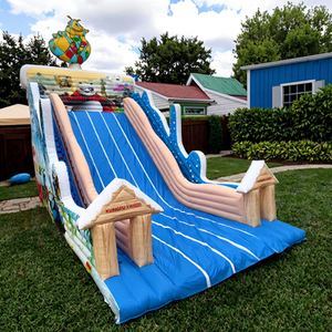 Castillo Inflable Comercial para Niños, Tobogán Seco y Acuático, de PVC y Vinilo, para Uso en Casa o Escuela - Product Image 1
