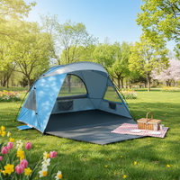 Tente de camping de plage Wind Valley Cabana à couche unique avec ouverture automatique rapide, en tissu nylon respirant