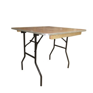 Meubles de bar de mariage, table de banquet pliante carrée pour fête, Portable, Camping, table de barbecue, Table pliante carrée en bois, vente en gros - Product Image 6