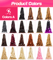 Cheveux synthétiques bouclés en spirale de 10-12 pouces, 75g, style queue de cheval, boucles italiennes lâches et soyeuses, pour tresses au crochet - Boucles Italie