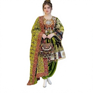 Vestido Afgano Kuchi Bordado, Vestido de Novia Tradicional Pashtun, Vestido Étnico para Fiesta, Vestido Largo de Manga Larga, Vestidos Casuales para Mujer - Product Image 1