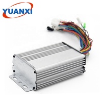 Contrôleur de moteur CC sans balais YUANXI YX-500W-27A 60-72V 500W 27A avec connecteurs de prise factice EV et 9 MOSFET pour véhicules électriques