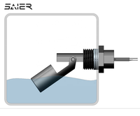 NPT 1/2 "interrupteur de niveau à flotteur magnétique en plastique interrupteur à flotteur de réservoir pour lave-vaisselle capteur de contrôle de niveau de liquide