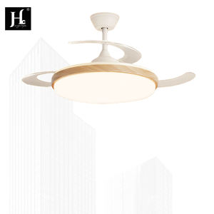 Electric Dc Motor 36 Inch Indoor Modern Led Invisible <b>Ceiling</b> <b>Fan</b> Light <b>with</b> Hidden Blades <b>Remote</b> <b>Control</b> Foldable Plastic - Product Image 4