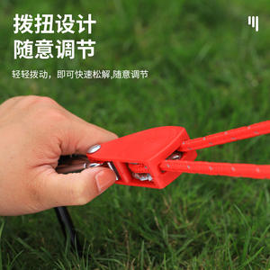 Cuerdas de sujeción para tiendas de campaña de montaña, 6mm y 4mm, de nailon, con poleas ajustables y tensor metálico, para uso universal en todas las estaciones - Product Image 3