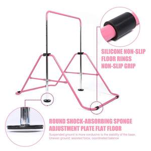 <span class=keywords><strong>Barre</strong></span> de <span class=keywords><strong>gymnastique</strong></span> portable réglable en hauteur pour enfants de 3 à 7 ans, barres de <span class=keywords><strong>gymnastique</strong></span> junior en acier extensibles, entraînement à domicile - Product Image 5
