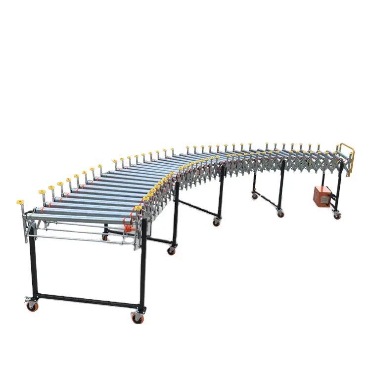 Light Duty Electric Roller Line, Expandable Roller Conveyor, Flexible Conveyor Systems Packing Conveyor Sorting Roller Conveyor