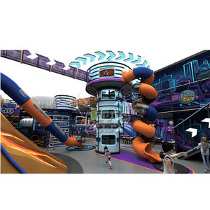 <span class=keywords><strong>Parc</strong></span> d'aventure sportive sur le thème de l'espace, parcours de ninja, équipement de terrain de jeu intérieur commercial pour enfants, trampoline, filet arc-en-ciel, toboggan, labyrinthe, salle de sport - Product Image 1