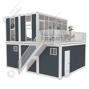 golden supplier flat pack container house luxury materials good price luxury container house villa prefabricated homes