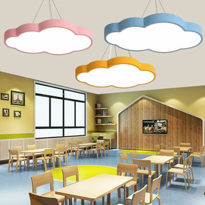 Lustre LED créatif en forme de cercle <span class=keywords><strong>rose</strong></span> Décoration de bibliothèques pour enfants Lampe suspendue Éclairage moderne LED Maison Chambre à coucher Suspension ronde - Product Image 4