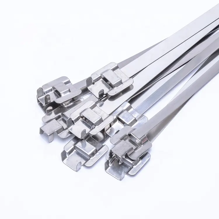 PE kaplı zip kravat paslanmaz çelik 304/316 çıkarılabilir kablo bağı üreticisi