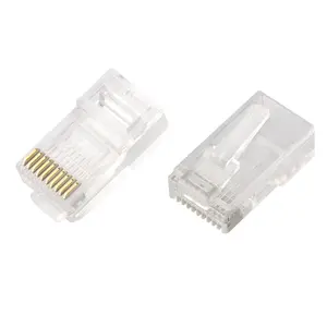 موصل ذكر rj45, موصل ذكر rj45 المكونات رئيس الكريستال RJ45 موصلات ذكر rj45 10P10C موصل اتصالات قصير