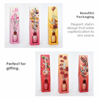 Luxueux pour les kits de diffuseur de roseaux Tailles personnalisées de 50ml 100ml 200ml Vase en verre de luxe au parfum frais hautement parfumé avec logo de luxe
