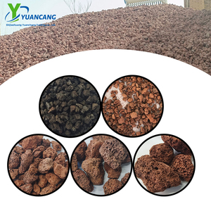 Piedra Volcánica Roja para Ecologización y Plantación de Flores, Material Volcánico Transpirable - Product Image 1
