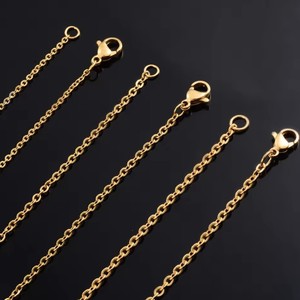 HOVANCI Wholesale 1.2MM 1.5MM 2MM PVD Gold Plating <strong>Titanium</strong> 18K Gold Plated Stainless Steel <strong>Chain</strong> for Jewelry Making Necklace - Product Image 5