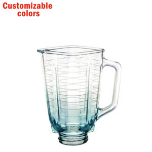 Decoración personalizada Color Vasos Para <span class=keywords><strong>Licuadora</strong></span> <span class=keywords><strong>Oster</strong></span> 1.25L Gradient Color Blender Glass Jar Personalizable Colors Blender Cup - Product Image 1
