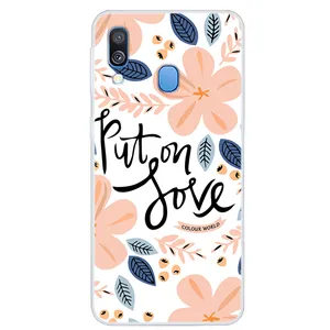 Mô Hình In Ấn Mềm Thời Trang TPU Điện Thoại Di Động Cover Quay Lại Đối Với Samsung Galaxy A40 A20e A70 Huawei P Thông Minh Z Điện Thoại Trường Hợp