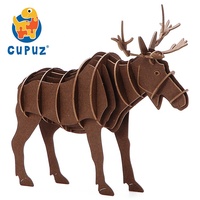 Modèle en papier d'animal 3D, modèle d'assemblage de mouflon, artisanat en papier, puzzle 3D, jouet DIY, cadeaux de Noël, décoration de la maison pour enfants et adultes