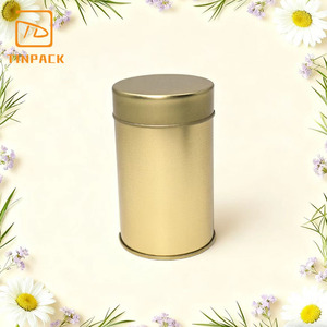 Kaleng teh tutup ganda kedap udara dapat dicetak-utuh kaleng bulat untuk paket teh Herbal aman untuk makanan - Product Image 5