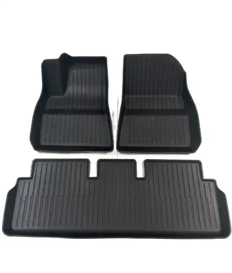 2023 Universal Car Carpet Mats Set Waterproof TPE Fit 3PCS Floor Mats Custom Car Trunk Foot Mat For Tesla Model Y