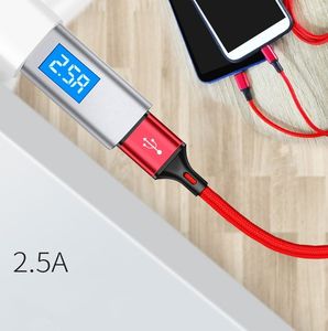 สาย USB 2-in-1, สายชาร์จข้อมูล USB แบบ2-in-1ที่ชาร์จโทรศัพท์แบบแอนดรอยด์แบบ2 in 1ออกแบบได้ตามต้องการ - Product Image 2