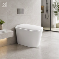 WC intelligent avec réservoir d'eau indépendant, commande vocale mains libres, éclairage nocturne ambiant, expérience d'ouverture lumineuse LED, OEM ODM