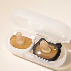 Sucette d'alimentation pour bébé nouveau-né 0-12 mois, super douce, sans BPA, en silicone, à débit <span class=keywords><strong>lent</strong></span>, anti-flatulence, utilisation jour/nuit avec poignée - Product Image 5