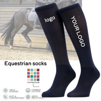 Chaussettes d'équitation de luxe pour hommes, chaussettes de sport athlétiques personnalisées, chaussettes d'équitation de créateur en gros