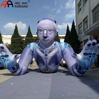 Modelo de Persona Tecnológica Inflable Gigante, Robot Humanoide Futurista para Eventos de Ciencia Ficción, Publicidad, Decoración de Escenarios
