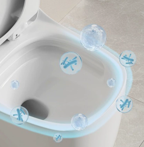 โถสุขภัณฑ์เซรามิกสีขาวด้าน ระบบไซฟอน สำหรับห้องน้ำวิลล่า - Product Image 6