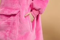Winter-TV-Kapuzendecke aus Sherpa-Fleece, Flauschiger Übergroßer Riesensweatshirt-Decke für Erwachsene