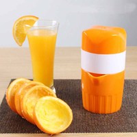 Hand Juicer Citrus Oranje Knijper Handleiding Deksel Rotatie Druk Ruimer Voor Lemon Lime Grapefruit Met Zeef En Container