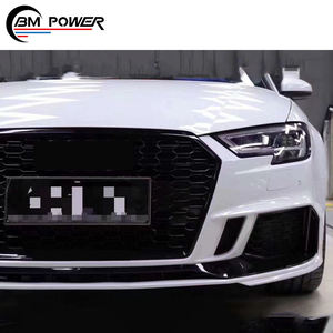 Ajustement parfait AD A3 Old To New 2013-2017 année Kit de carrosserie de <span class=keywords><strong>voiture</strong></span> avec pare-chocs avant grilles phares arrière jupes latérales arrière Spo - Product Image 5