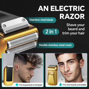 Intelligent Digital Shaving Device for Household Use High-Power Reciprocating <b>Shaver</b> Whiteness on Bald Heads Beards Smart High-p - Product Image 2