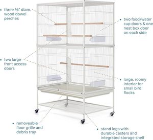 Sıcak Satış <span class=keywords><strong>Metal</strong></span> ve Dökme Demir Kuş Kafesi Çok Fonksiyonlu Papağan Kafesi Büyük Sürüler İçin Evcil Hayvan Kafesi Toptan Satış - Product Image 3