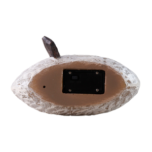 Escultura de Resina de Gnomo Animal con Barco, Energía Solar, con Rana en Sombrero y Orbe Brillante, Adorno Navideño para Jardín Exterior - Product Image 4