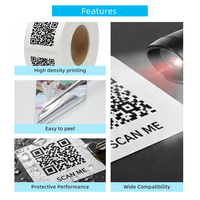 Rollo de Etiquetas con Código QR - Código de Barras 2D Impreso Personalizado para Trazabilidad de Productos y Campañas de Marketing