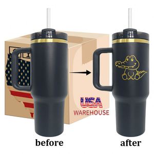 Paquete de 20 Tazas de Café Personalizadas con Logotipo, Recubrimiento en Polvo H2.0, 40 oz, Baño de Oro, con Asa para Grabar - Product Image 1