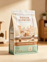Sachet plastique personnalisable pour aliments pour chats, haute barrière anti-déformation, pour le contrôle des boules de poils, logistique transfrontalière