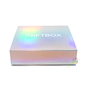 Boîte d'emballage de parfum de luxe en matériau holographique magnétique rigide écologique en gros avec <span class=keywords><strong>insert</strong></span> en éponge - Product Image 3