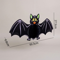 Décorations d'Halloween : Accessoires de Décoration, Pendentifs en Papier, Pendentifs Araignées et Chauves-souris, Pendentifs Fantômes Suspendus