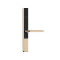 Vente en gros de serrure numérique pour porte coulissante de chambre d'hôtel à cylindre intelligent RFID en alliage d'aluminium pour porte en bois aluminium