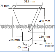 V portátil Shaped Funil <span class=keywords><strong>Test</strong></span> Kit com rodas Trolley para laboratórios concretos - Product Image 2