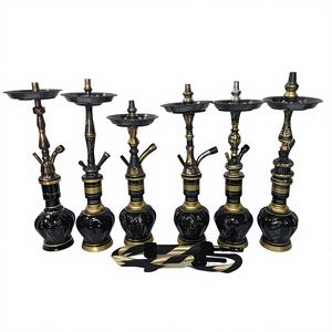 Cachimbas de Lujo Premium, Mini, Tradicionales Egipcias, Grabadas a Mano, de Latón Macizo Lacado - Product Image 1
