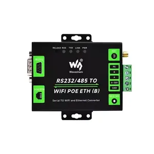 Waveshare RS232/485到WiFi/以太网PoE网关Modbus网关工业串行服务器