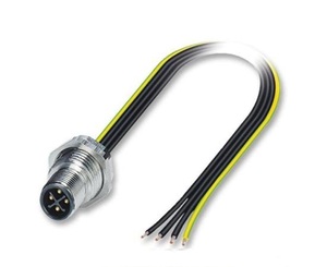 Presse-étoupe Bimed M12 x 1,5 mm fileté 	 Connecteur m12, prise du panneau arrière 	 Câble 18 AWG avec connecteur M12 2 broches - Product Image 6