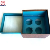Boîtes d'emballage personnalisées pour tasses à café, ensembles de tasses à thé, boîtes-cadeaux en carton, verres à vin en acier inoxydable, thermos, avec soie