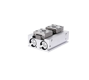 Cylindre à griffes pneumatique complet, résistant à l'usure, avec rail coulissant, pour la préhension automatisée de petites pièces - Product Image 1