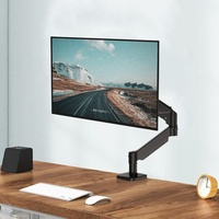 Bras de moniteur à ressort à gaz réglable en hauteur à rotation complète pour écran d'ordinateur Support de bureau robuste