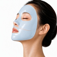 Masque hydratant profond au peptide de cuivre bleu GHK-Cu, masque en feuille pour le visage à l'acide hyaluronique anti-rides